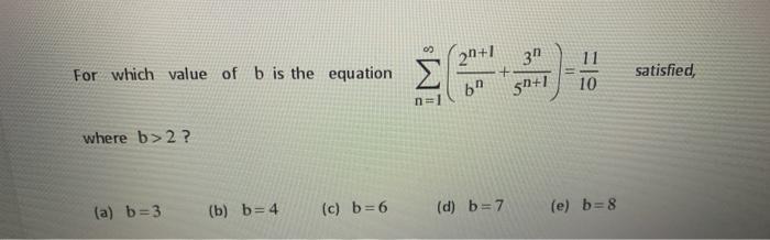 Solved 3" For Which Value Of B Is The Equation + 20+1 Bh | Chegg.com