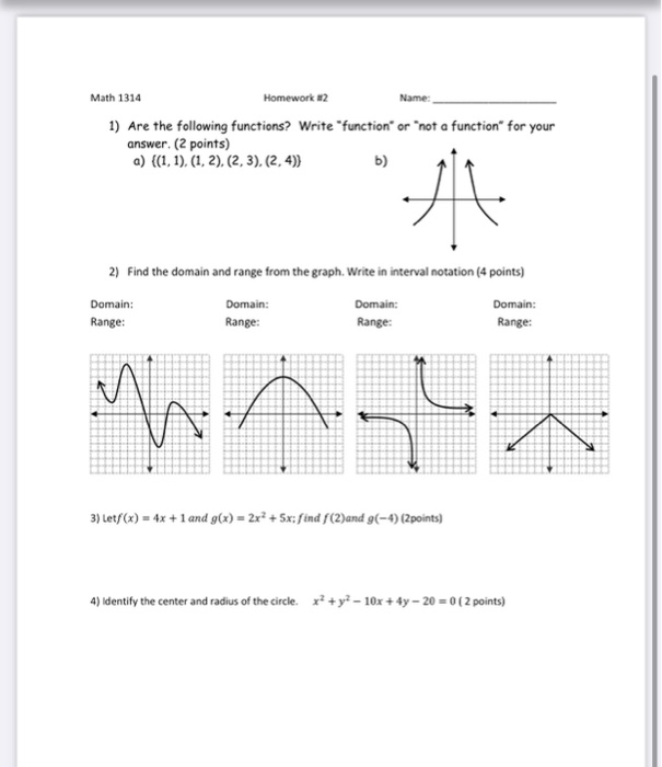 math 1314 homework answers