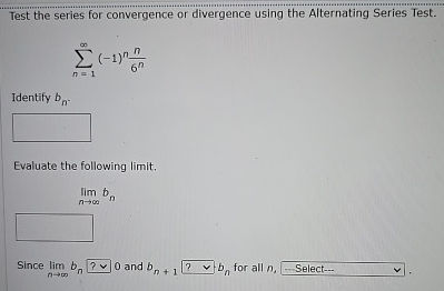 Solved Test the series for convergence or divergence using | Chegg.com