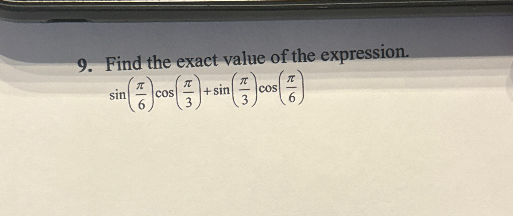 Solved Find the exact value of the | Chegg.com