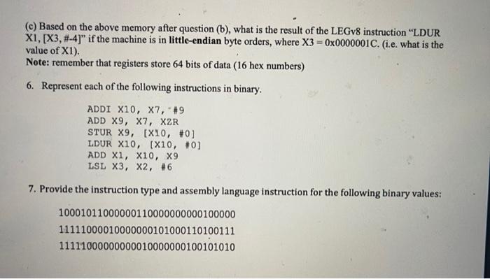 Solved 1. LEGv8 Coding (a) Find At Least Five Different Ways | Chegg.com