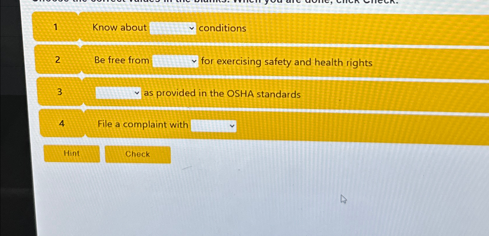 Solved 1Know about ﻿conditions2 ﻿Be free from ﻿for | Chegg.com