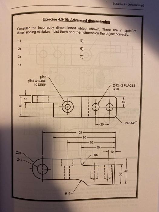 Solved Chapter 4 Dimensioning Exercise 4 5 10 Advanced