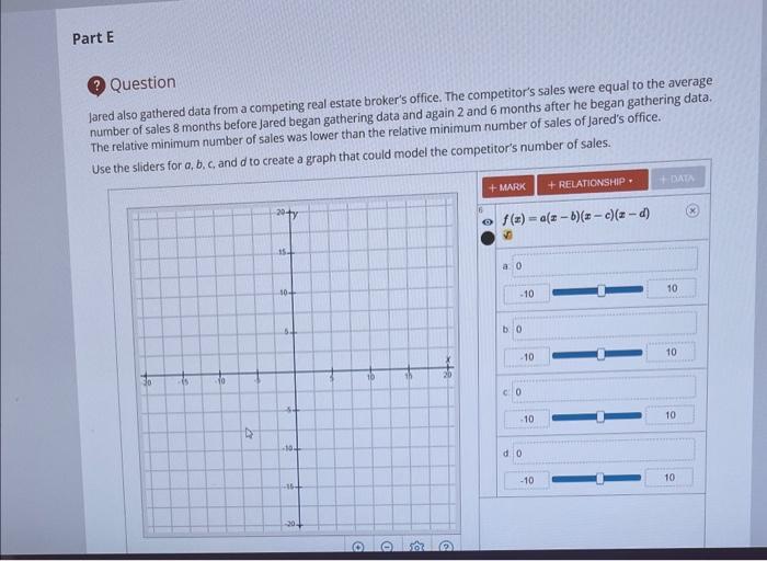 Use the graph to interpret and match the approximate | Chegg.com