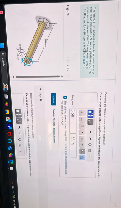 Solved Determine the maximum shear stress in | Chegg.com