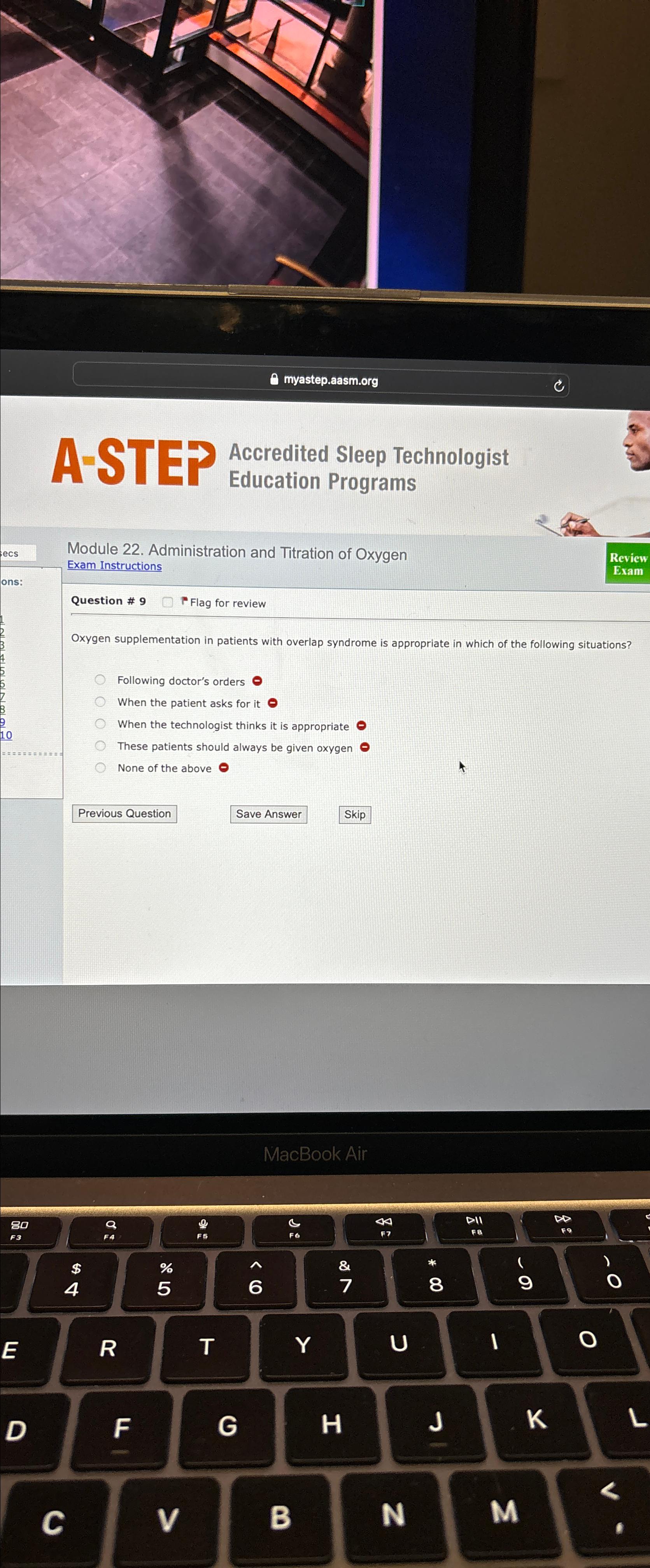 Solved A-STEPAccredited Sleep Technologist Education | Chegg.com