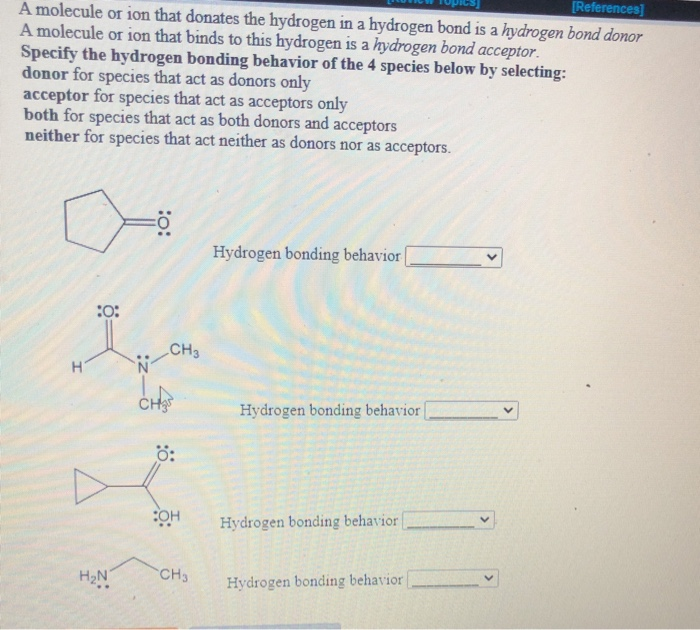 Solved A molecule or ion that donates the hydrogen in a | Chegg.com