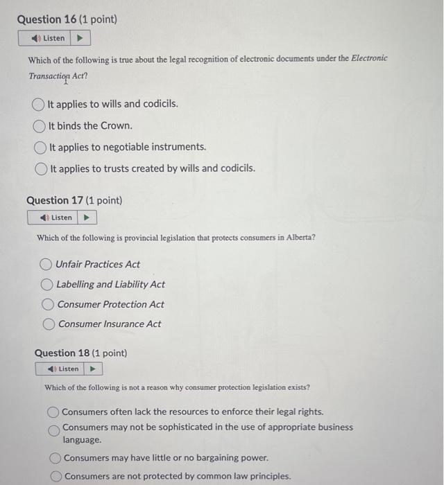 Solved Which of the following is true about the legal | Chegg.com