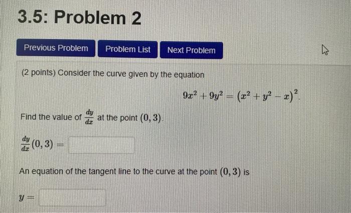 Solved 3.5: Problem 1 Previous Problem Problem List Next | Chegg.com