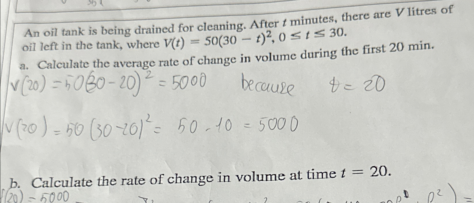 Solved An oil tank is being drained for cleaning. After t