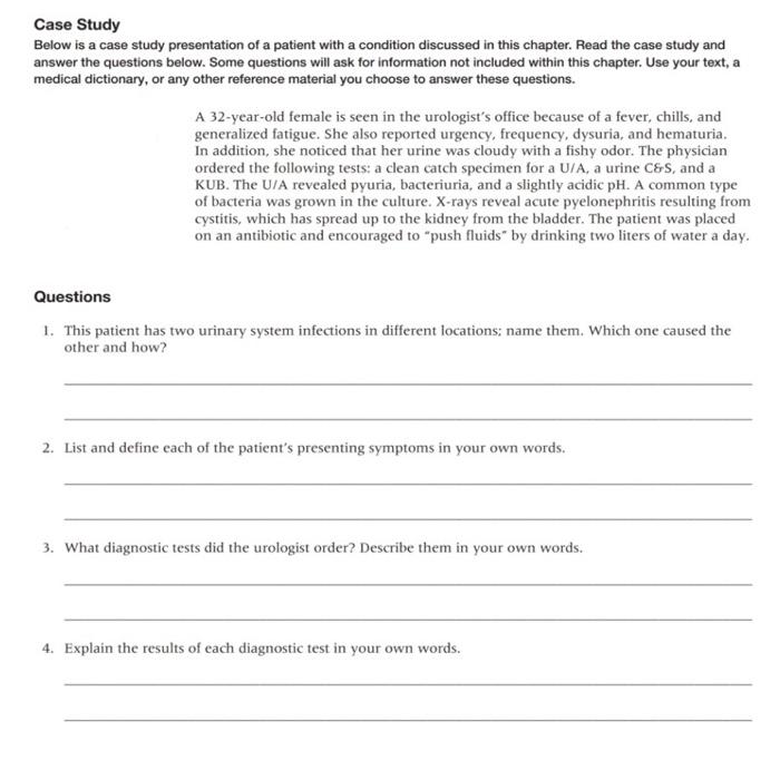 Solved Case Study Below is a case study presentation of a | Chegg.com