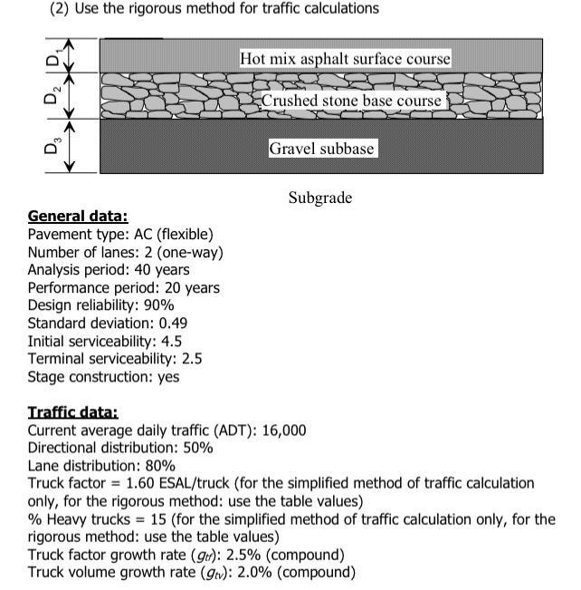 dommer ekstremt Slægtsforskning 2) Use the rigorous method for traffic calculations | Chegg.com