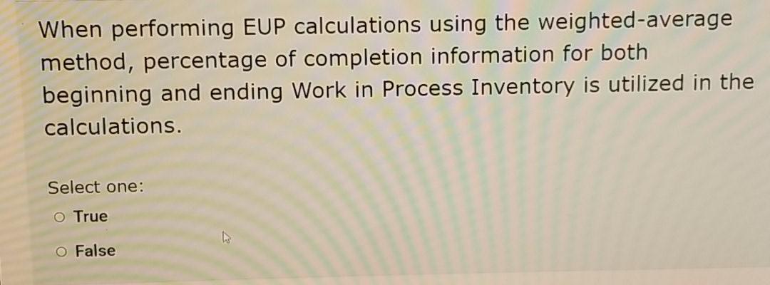 Solved When Performing Eup Calculations Using The 8359