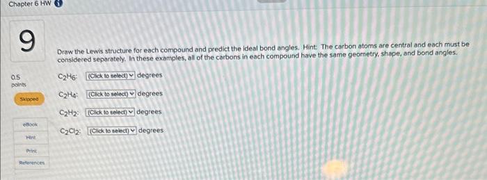 Solved Draw the Lewis structure for each compound and Chegg