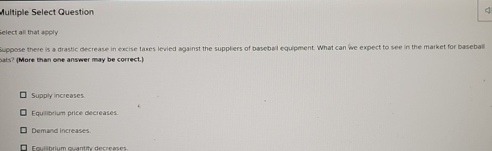 Solved Multiple Select QuestionSelect all that applySuppose | Chegg.com