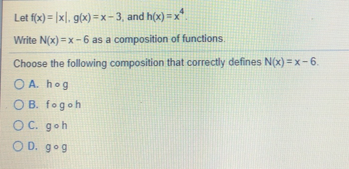 Solved Let F X X G X X 3 And H X X Write N X Chegg Com