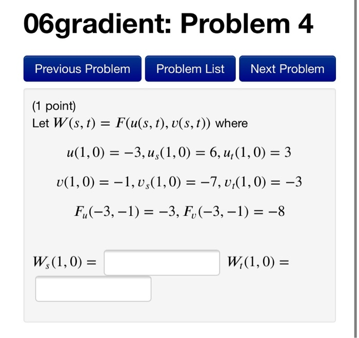 Solved 06gradient Problem 4 Previous Problem Problem Lis Chegg Com