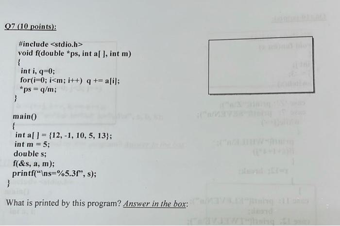 Solved What is printed by this program? Answer | Chegg.com