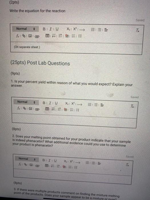 can someone please help me answer the post lab | Chegg.com