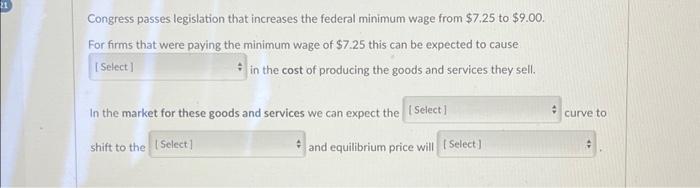 Solved 21 Congress Passes Legislation That Increases The | Chegg.com