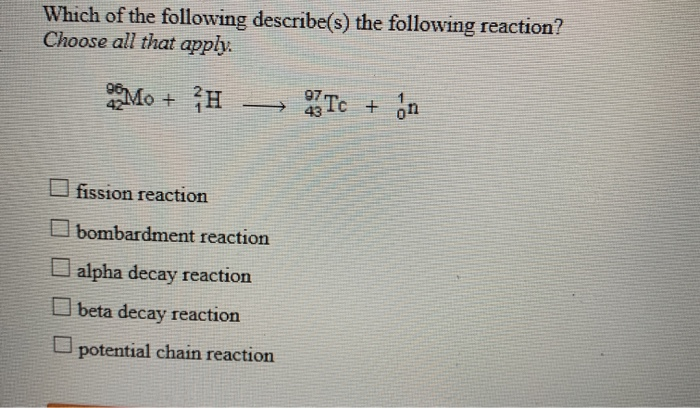 Solved: Complete The Following Nuclear Bombardment Equatio ... Solved: Complete The Following Nuclear Bombardment Equatio ...