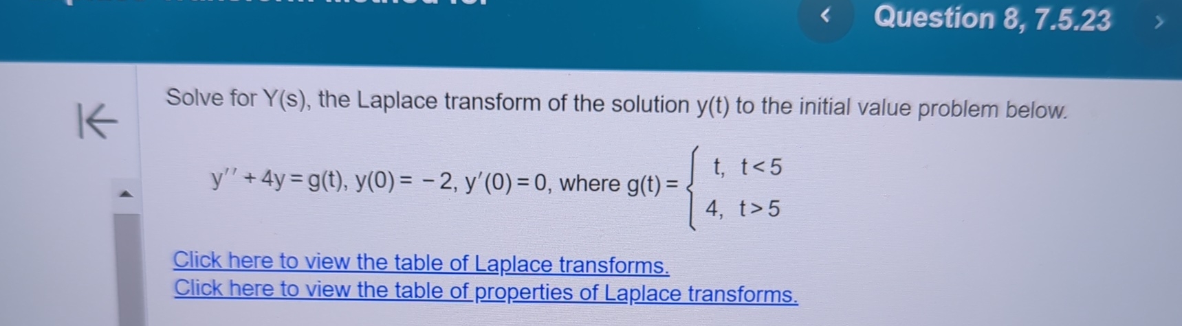 solved-question-8-7-5-23solve-for-y-s-the-laplace-chegg
