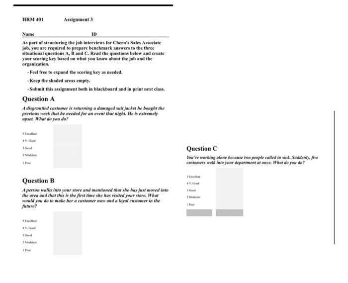 Solved As part of structuring the job interviews for Chern's | Chegg.com