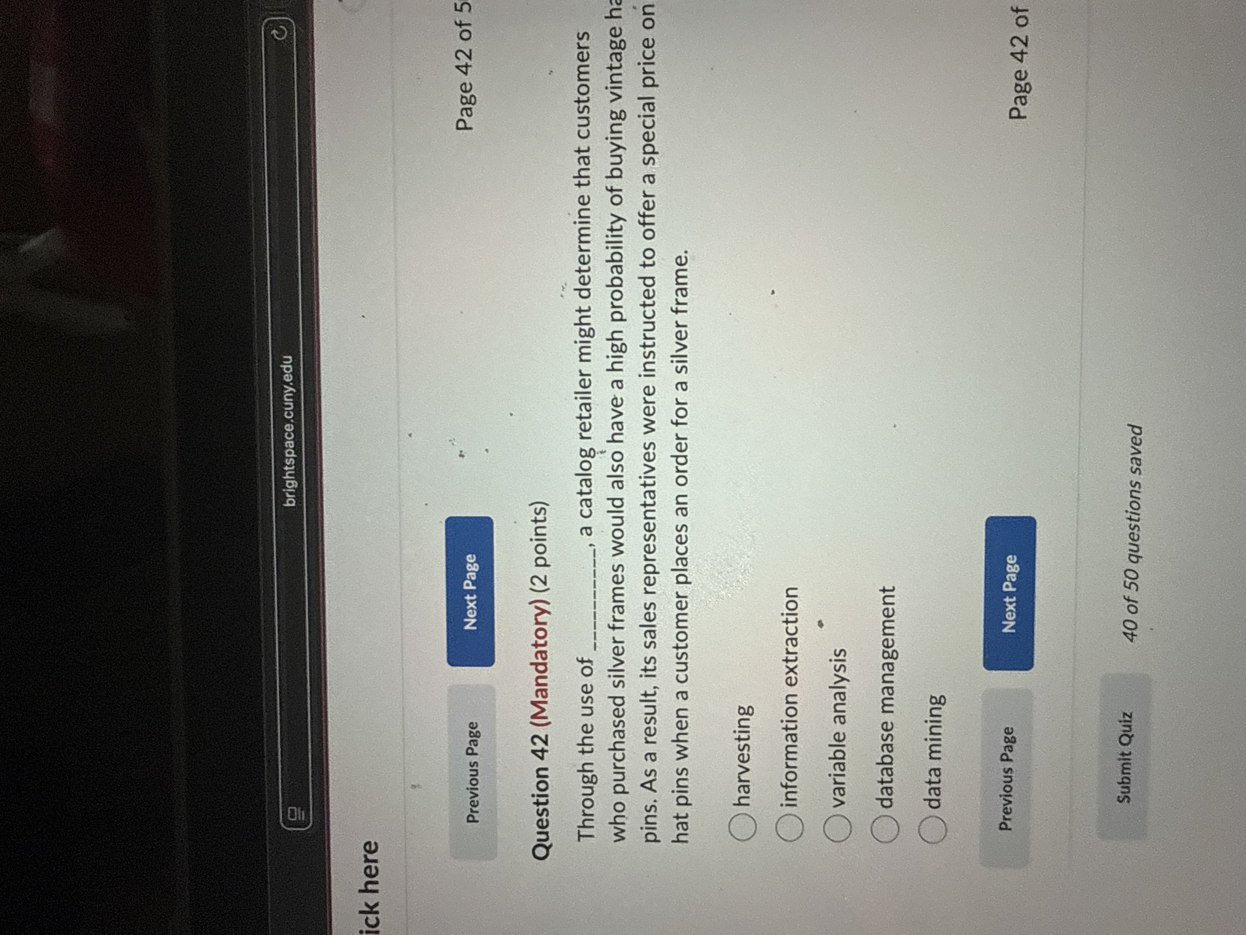 Solved Question 42 (Mandatory) (2 ﻿points)Through the use of | Chegg.com