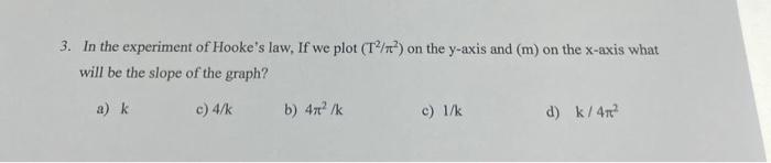 experiment to prove hooke's law