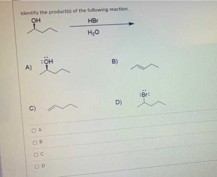 Solved Identify The Product(s) Of The Following Reaction. :N | Chegg.com