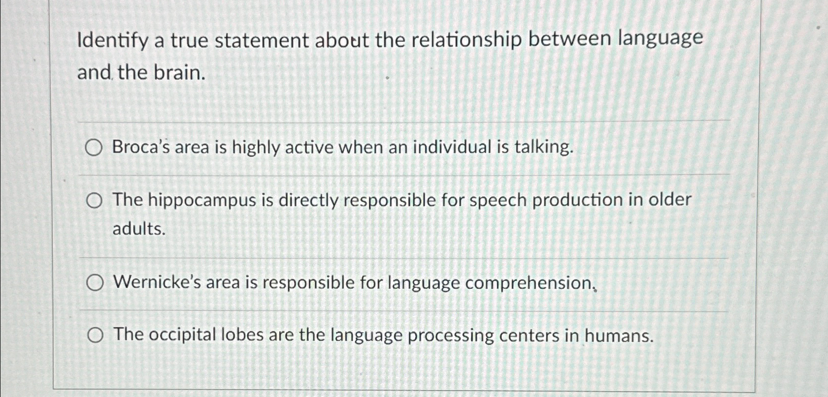 Solved Identify a true statement about the relationship | Chegg.com