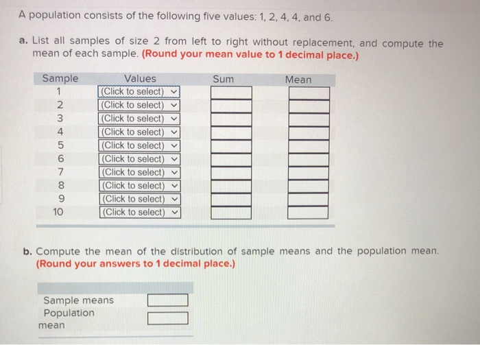 solved-a-population-consists-of-the-following-five-values-chegg