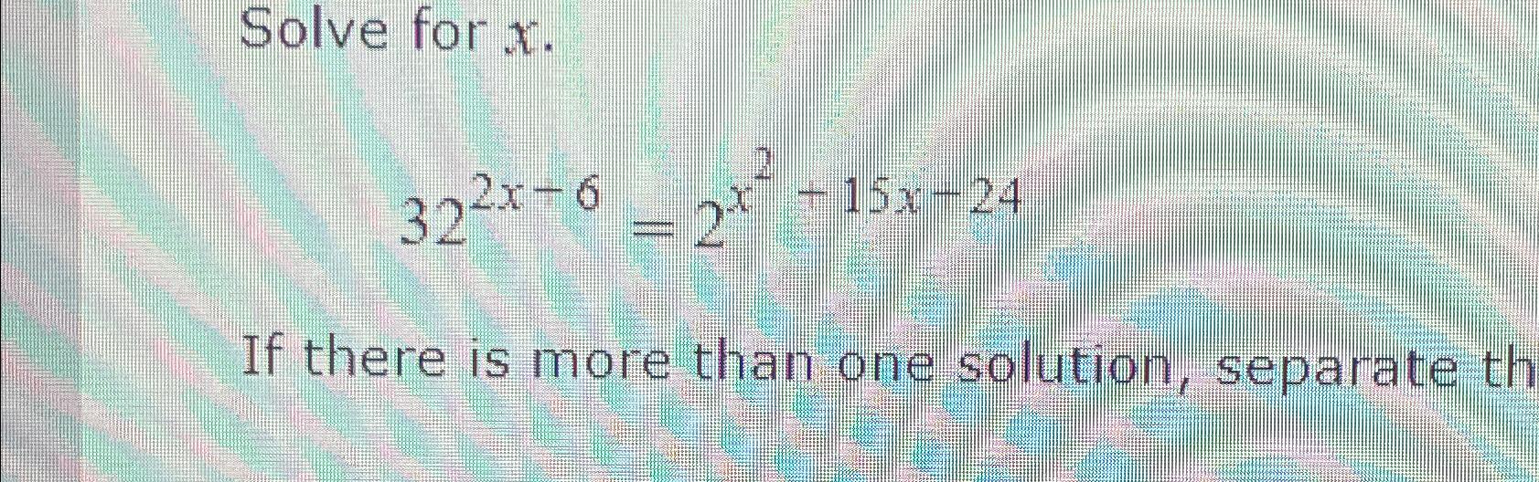 solve x 2 12x 32