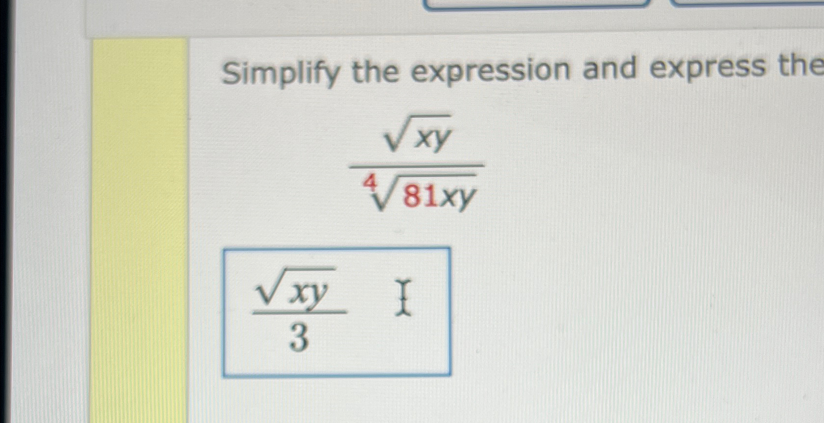 Solved Simplify the expression and express the Answer using | Chegg.com