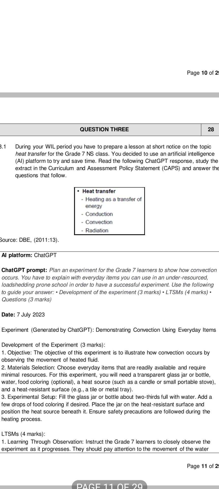 Liquid Materials 3.1, Grade 4 Curriculum