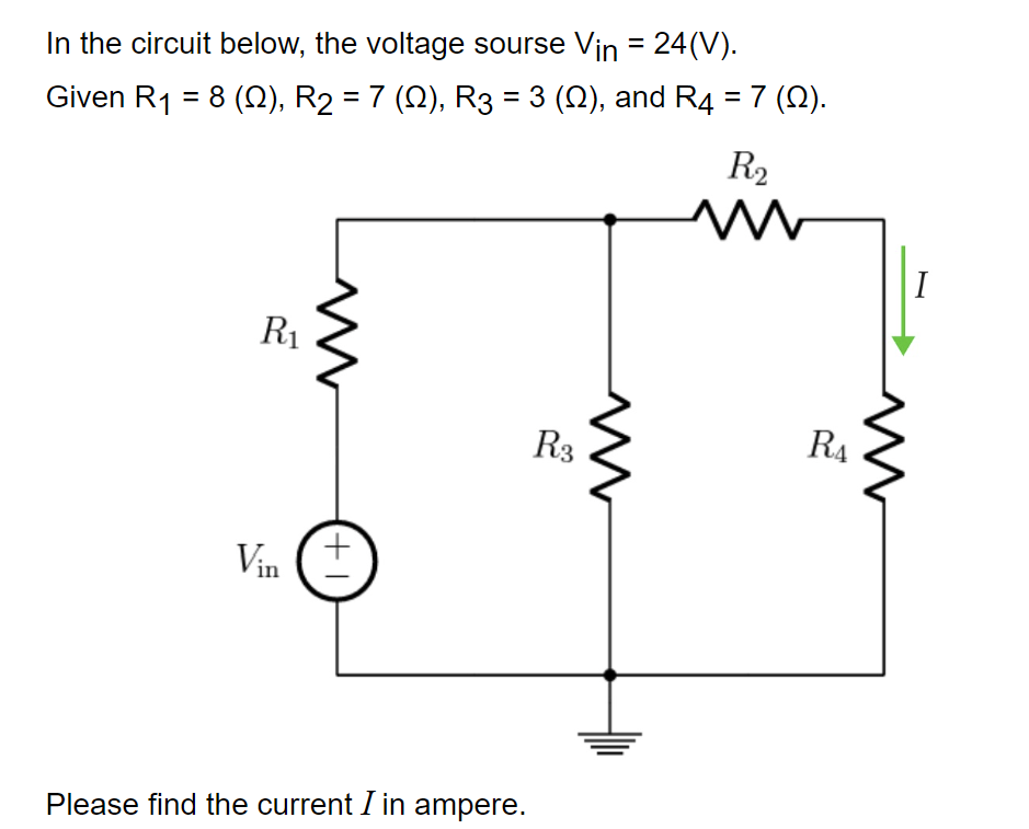 Solved In the above circuit, | Chegg.com