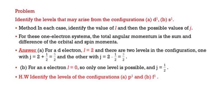 Solved Problem Identify the levels that may arise from the | Chegg.com