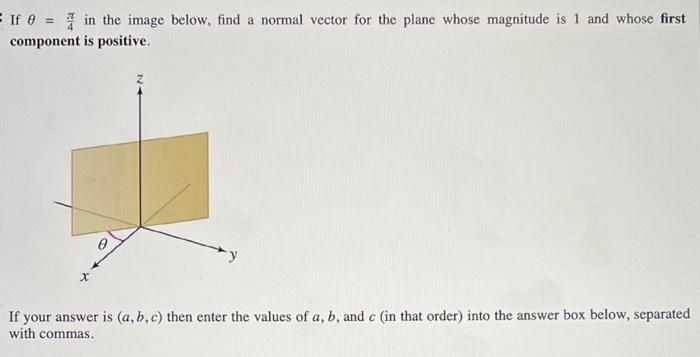 Solved If θ=4π in the image below, find a normal vector for | Chegg.com