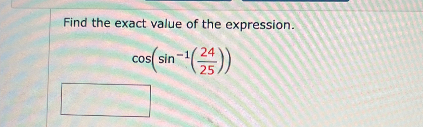 Solved Find the exact value of the | Chegg.com