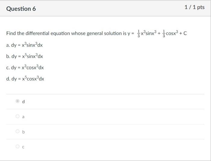 find the general solution of the first order linear differential equation