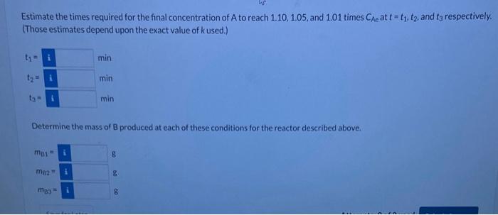 Solved A chemical reaction A→B is carried out in a closed | Chegg.com