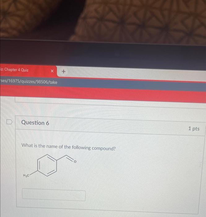 Solved What is the name of the following compound? | Chegg.com