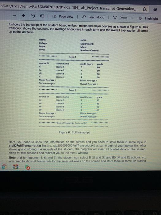 Solved Develop a menu driven complete program that can | Chegg.com