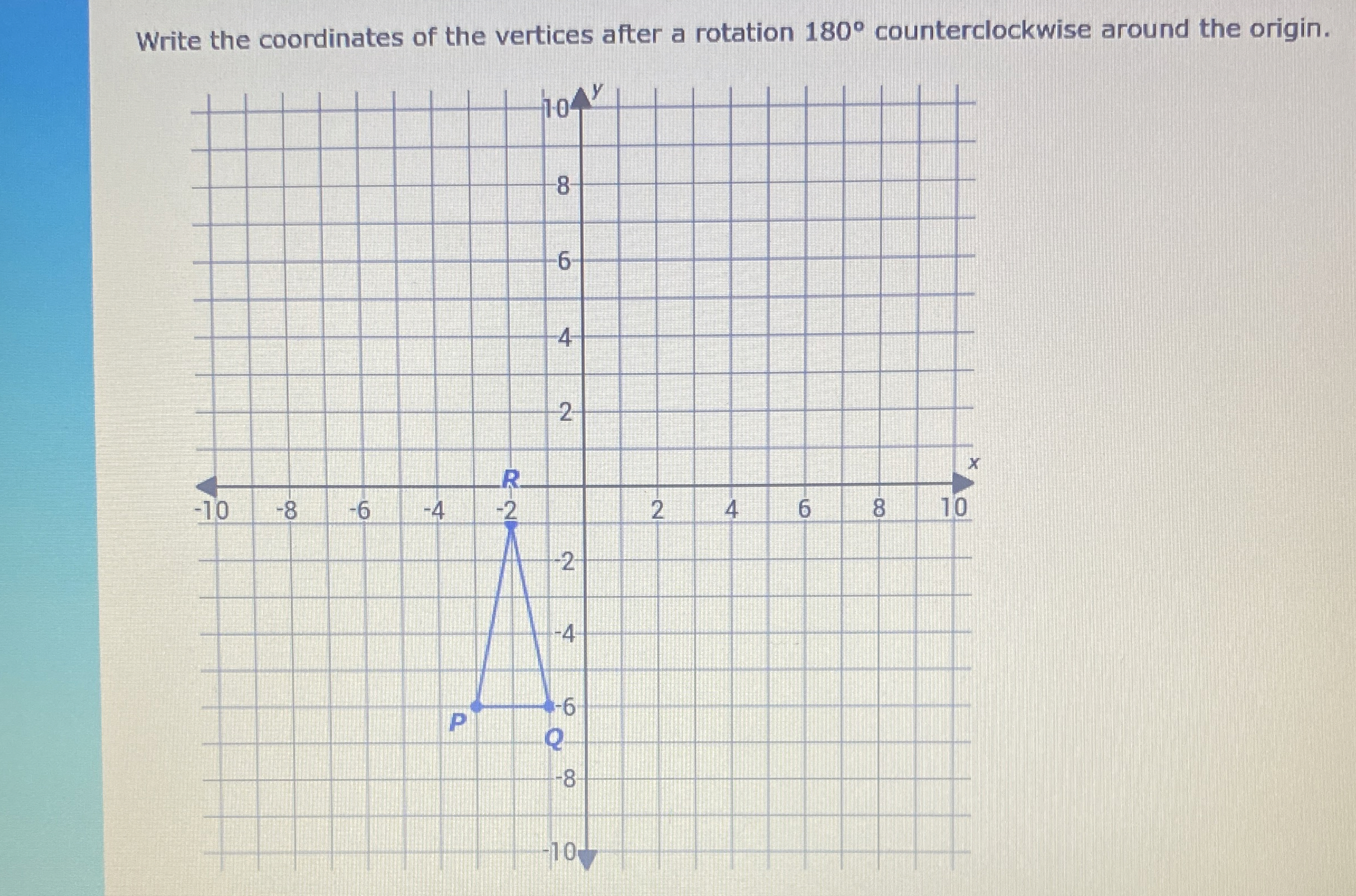 Solved Write the coordinates of the vertices after a | Chegg.com