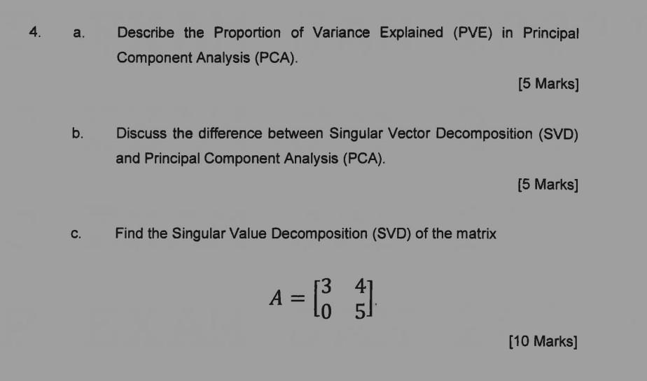 Solved a. Describe the Proportion of Variance Explained | Chegg.com