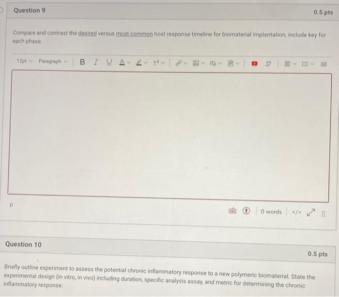 Solved Question 9 0.5 pts Compare and contrast the desired | Chegg.com