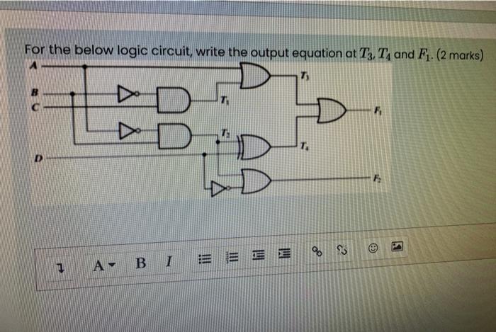 Solved Design a combinational logic circuit which has two | Chegg.com