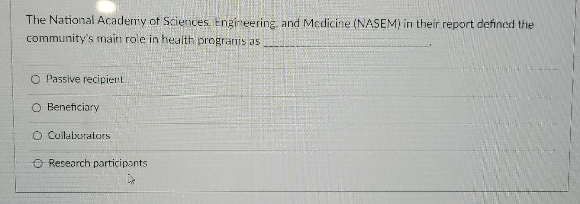 national academy of sciences engineering and medicine nasem