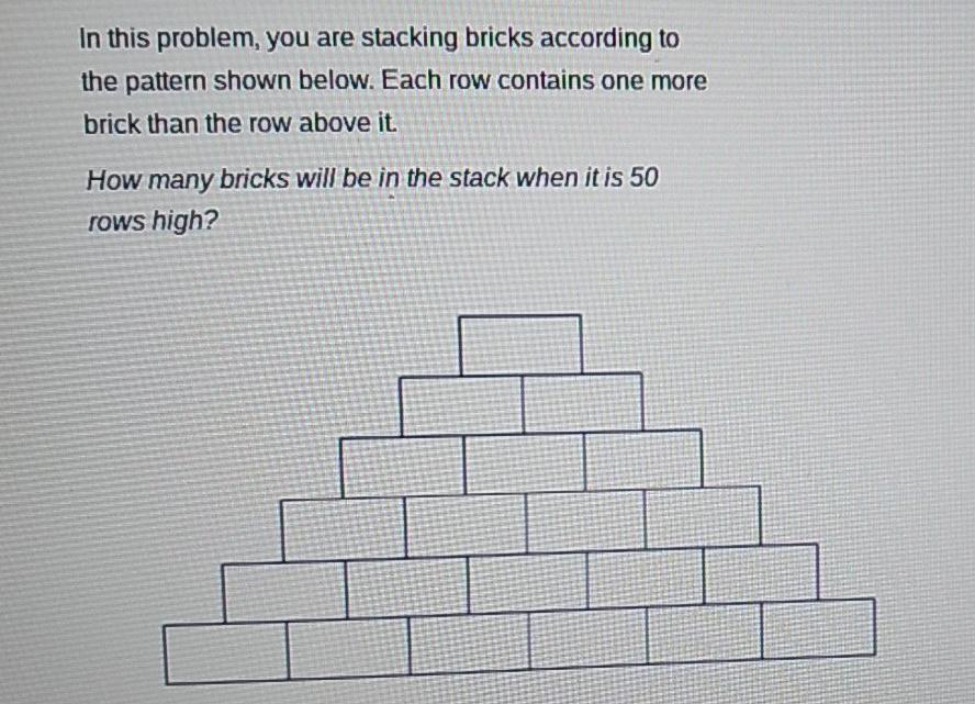 Solved In this problem, you are stacking bricks according to | Chegg.com