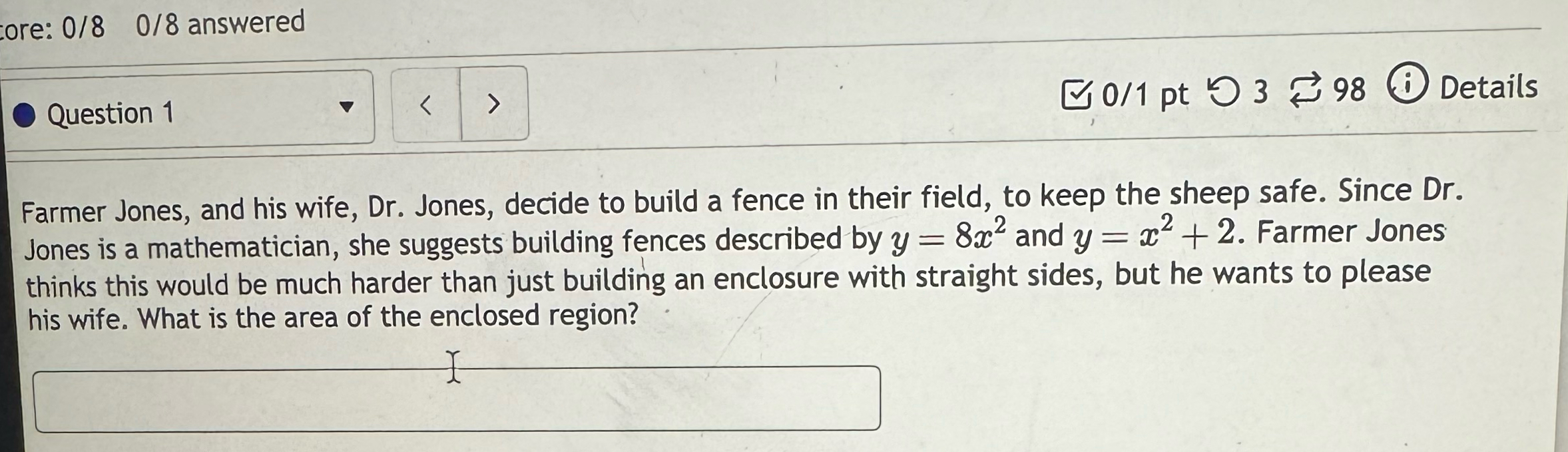 Solved 08 ﻿answered01ptb3⇄98(i)DetailsFarmer Jones, and his | Chegg.com